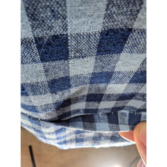 NEW Taylorbyrd 44R Men's Linen / Cotton Yale Blue Checkered Blazer - Picture 9 of 11